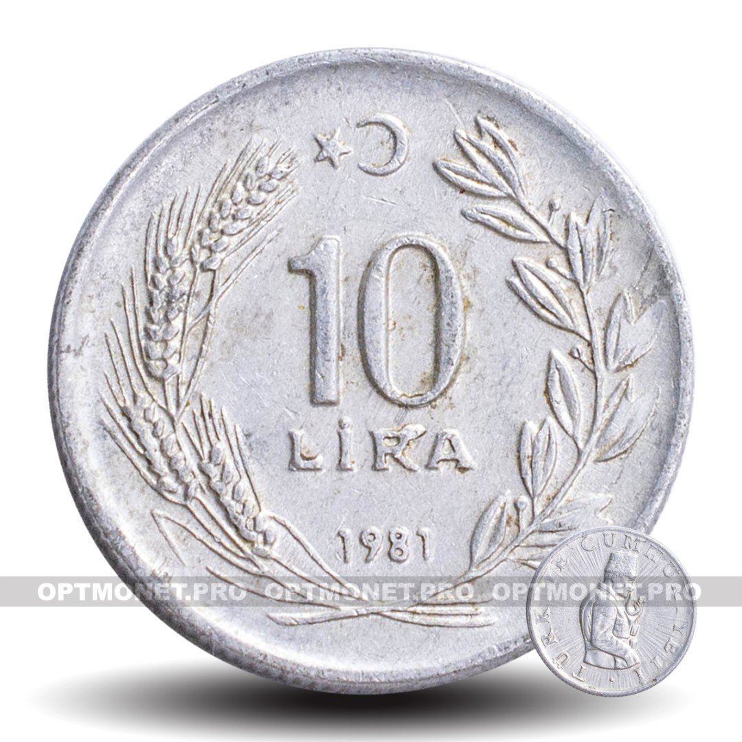 30 лир сколько. 10 Лир Турция. 10 Лир Турция монета. 10 Лир 1981 года.