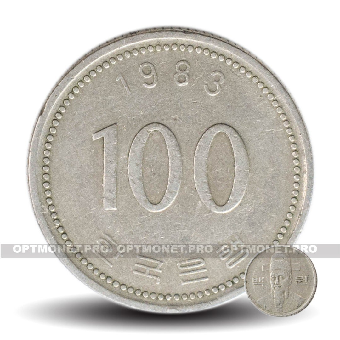 100 вон это сколько. Южная Корея 100 вон 1987. 100 Вон монета. Корейские монеты 100. Южная Корея 100 вон 1983.