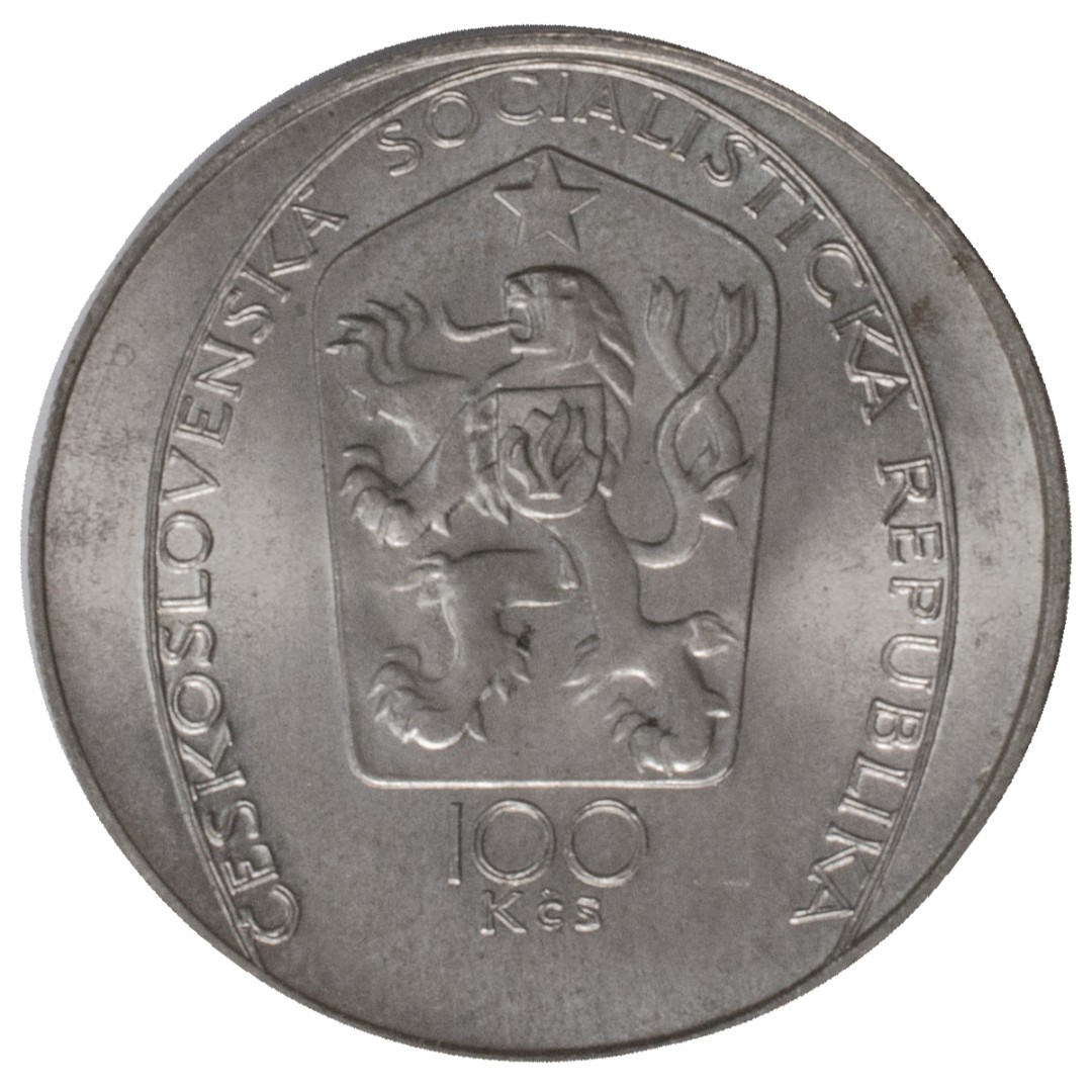 Жил 250 лет. 100 Крон. Чехословакия. 1985. Чехословацкая валюта 1947 года. Весы Чехословакия. Крыловк 250 лет.
